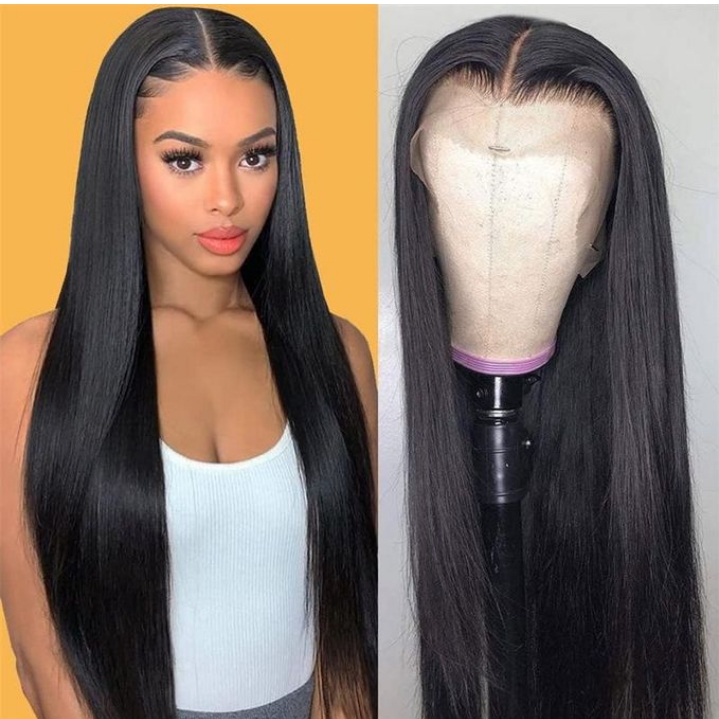 middle parting synthetic hair wigs 