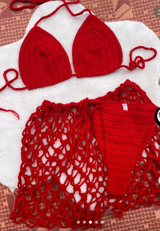 crochet bikini set 