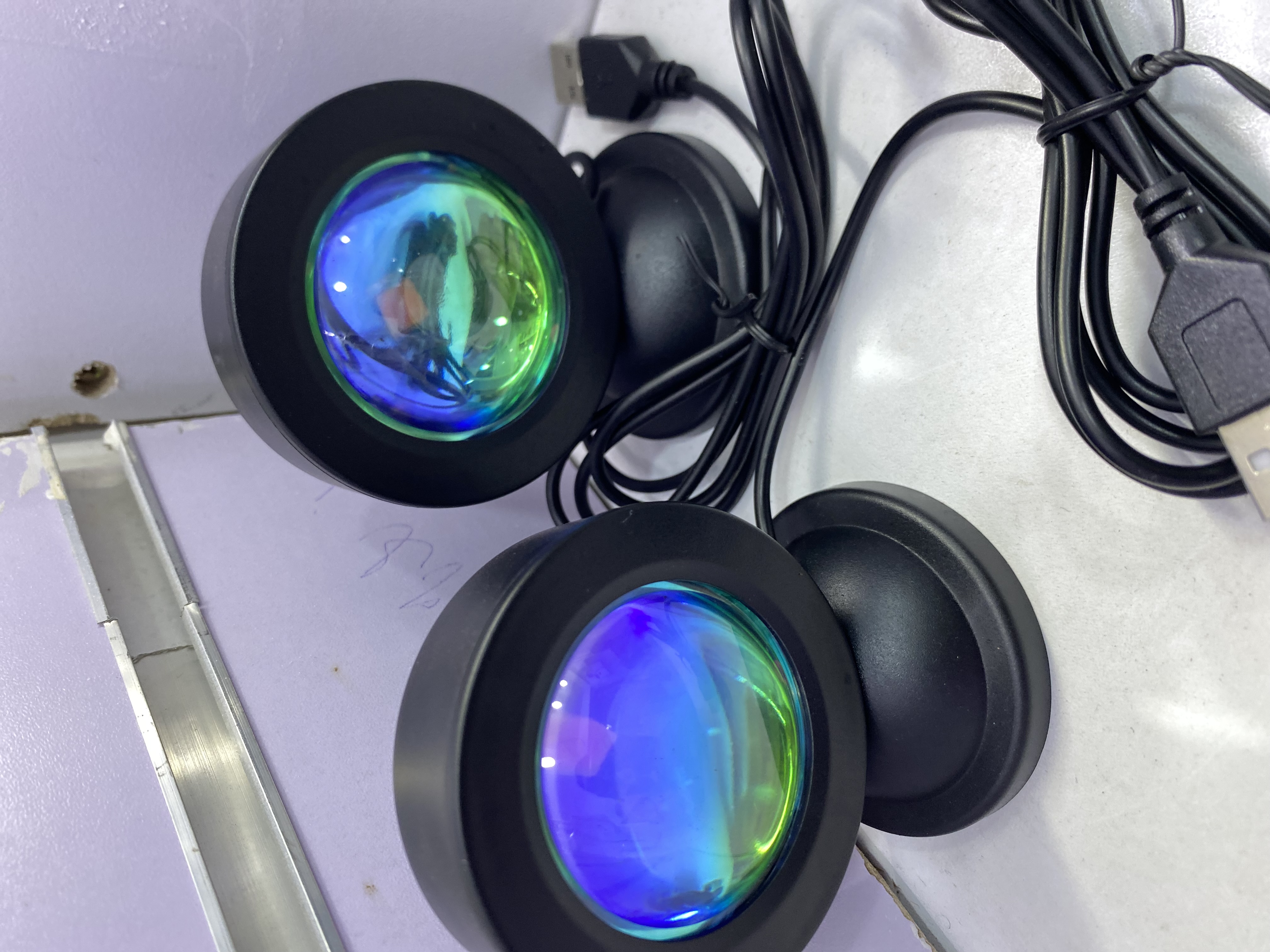 LED Sunset Lamp RGB Night Light Mini Projection