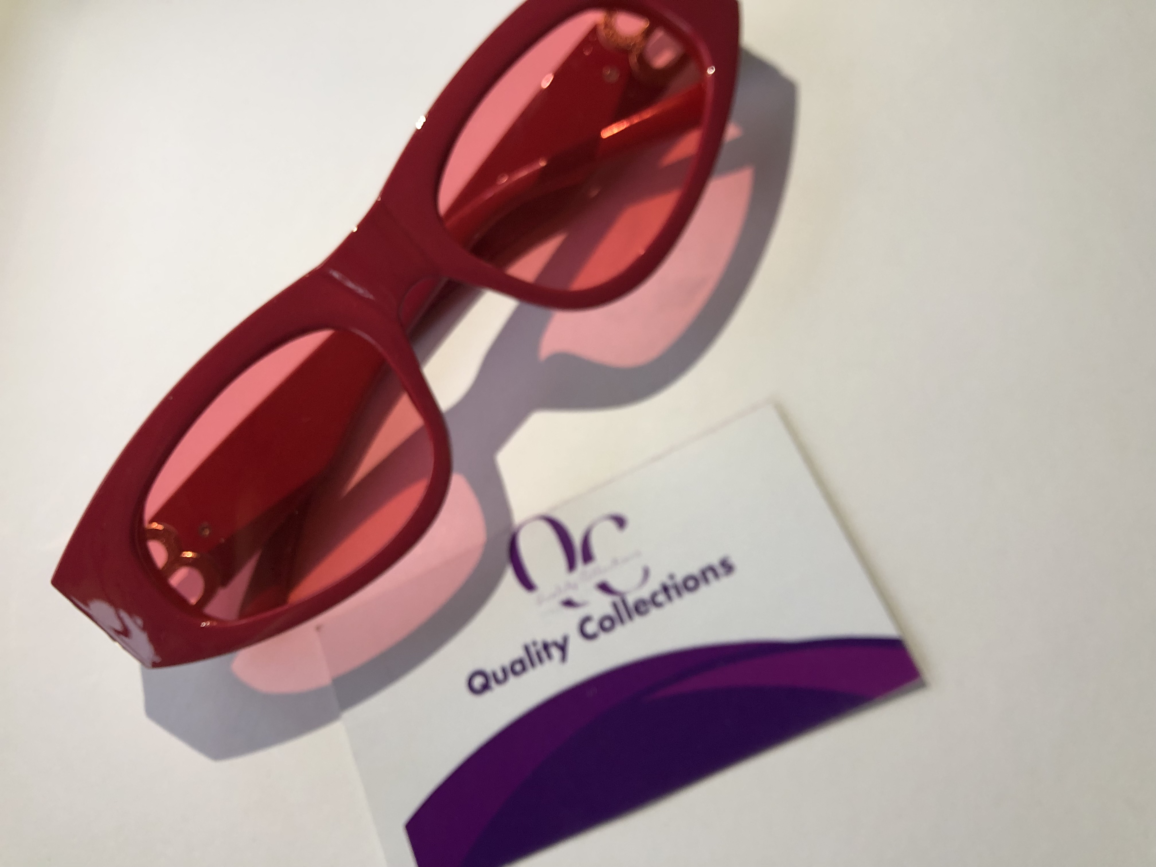 Chunky Red Sunglasses 