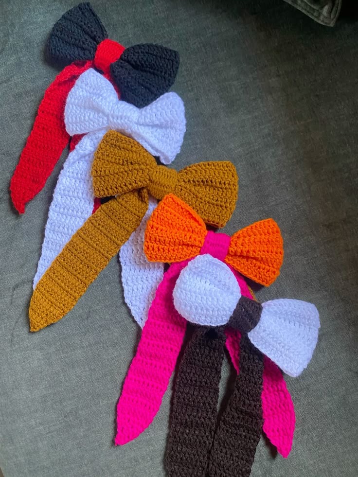 Handmade Crochet Hairbows
