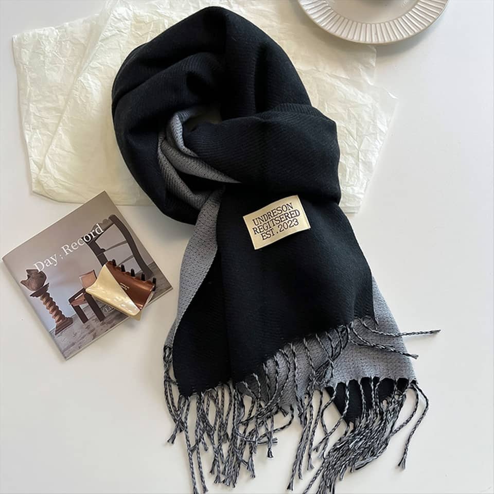 winter knitted wool Shawl or scarf 