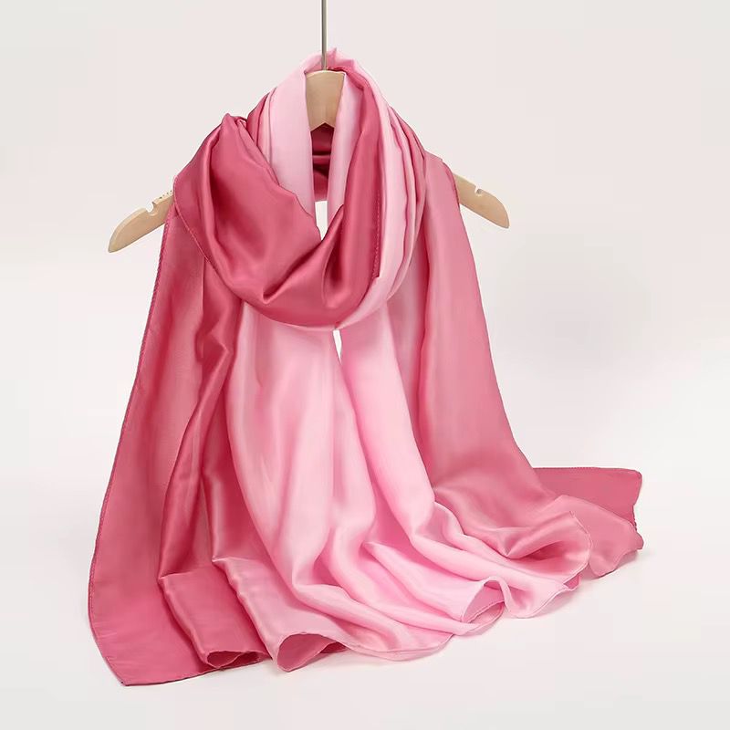 Silk Gradient Color Scarf