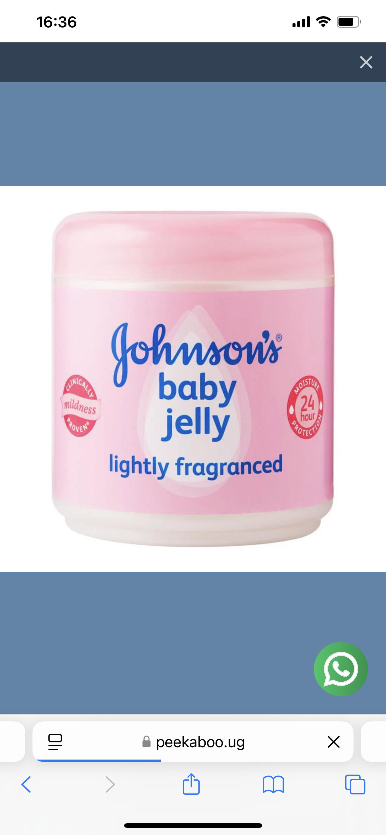 Johnson’s Lightly fragranced baby Jelly