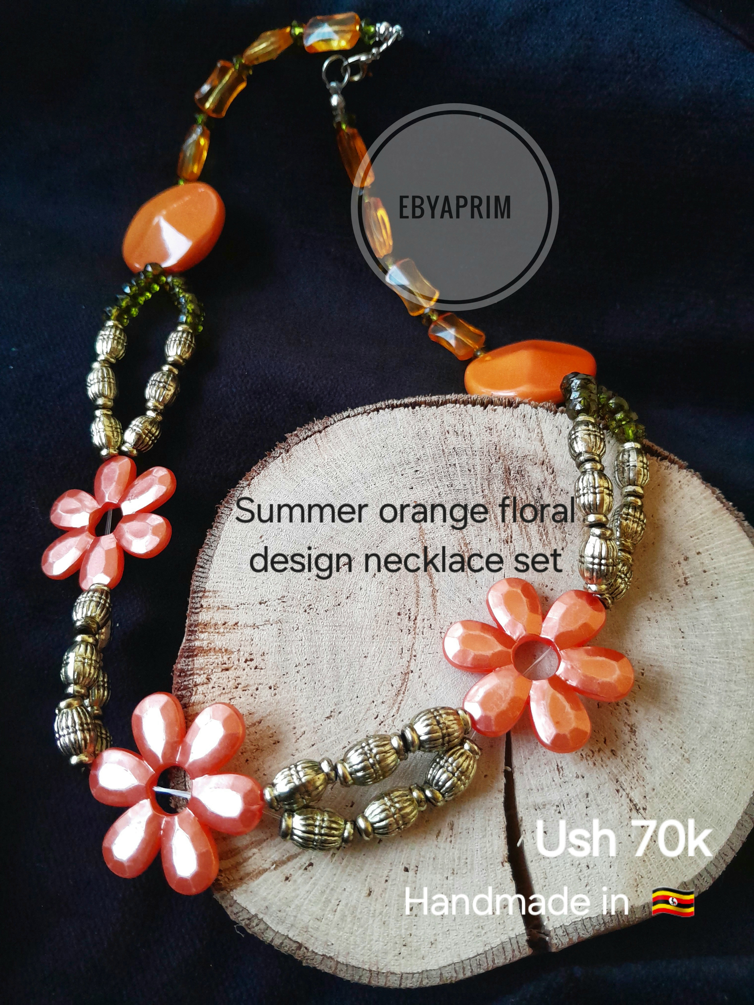 Summer Orange floral set