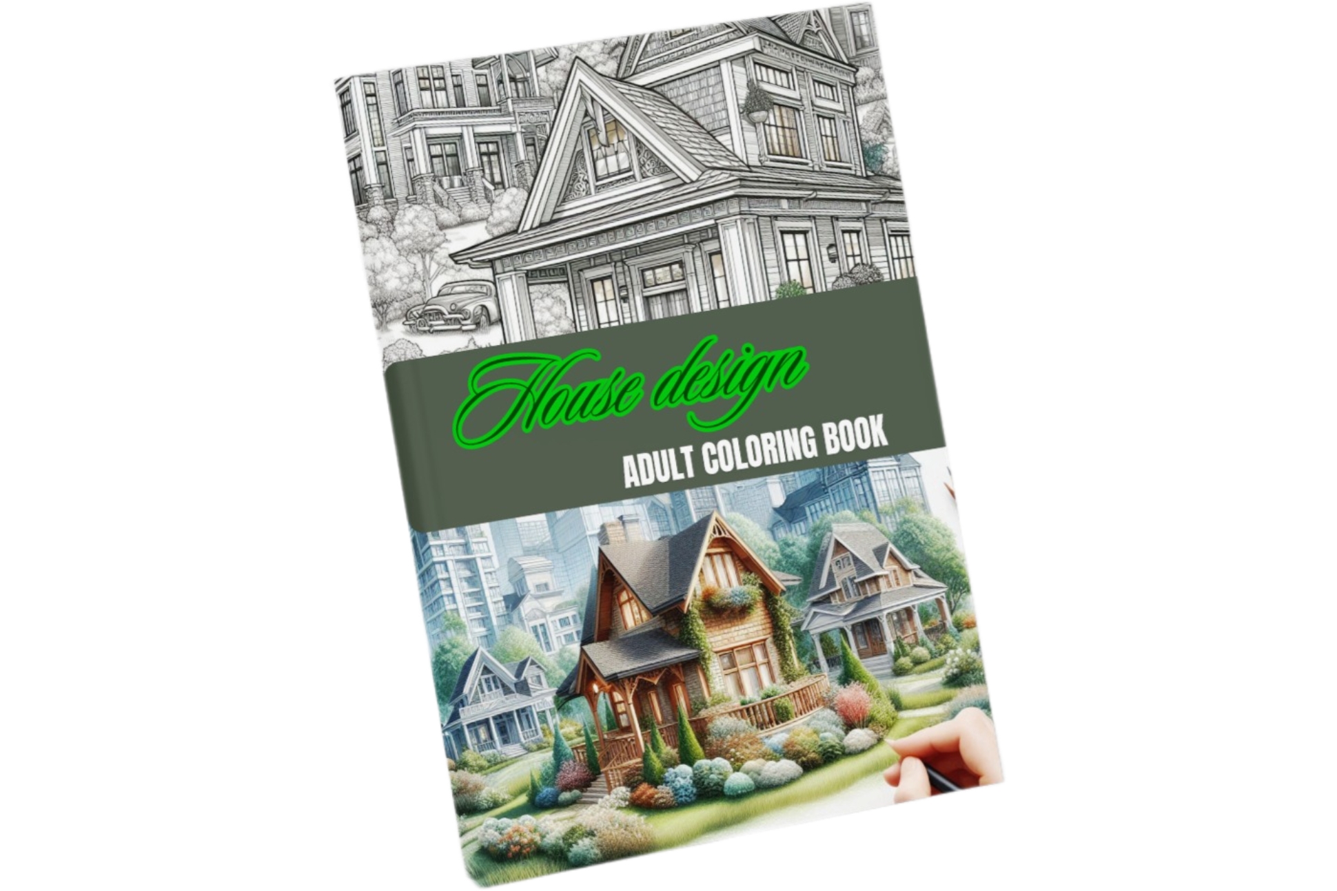 House Coloring Book for Adults and Teens.