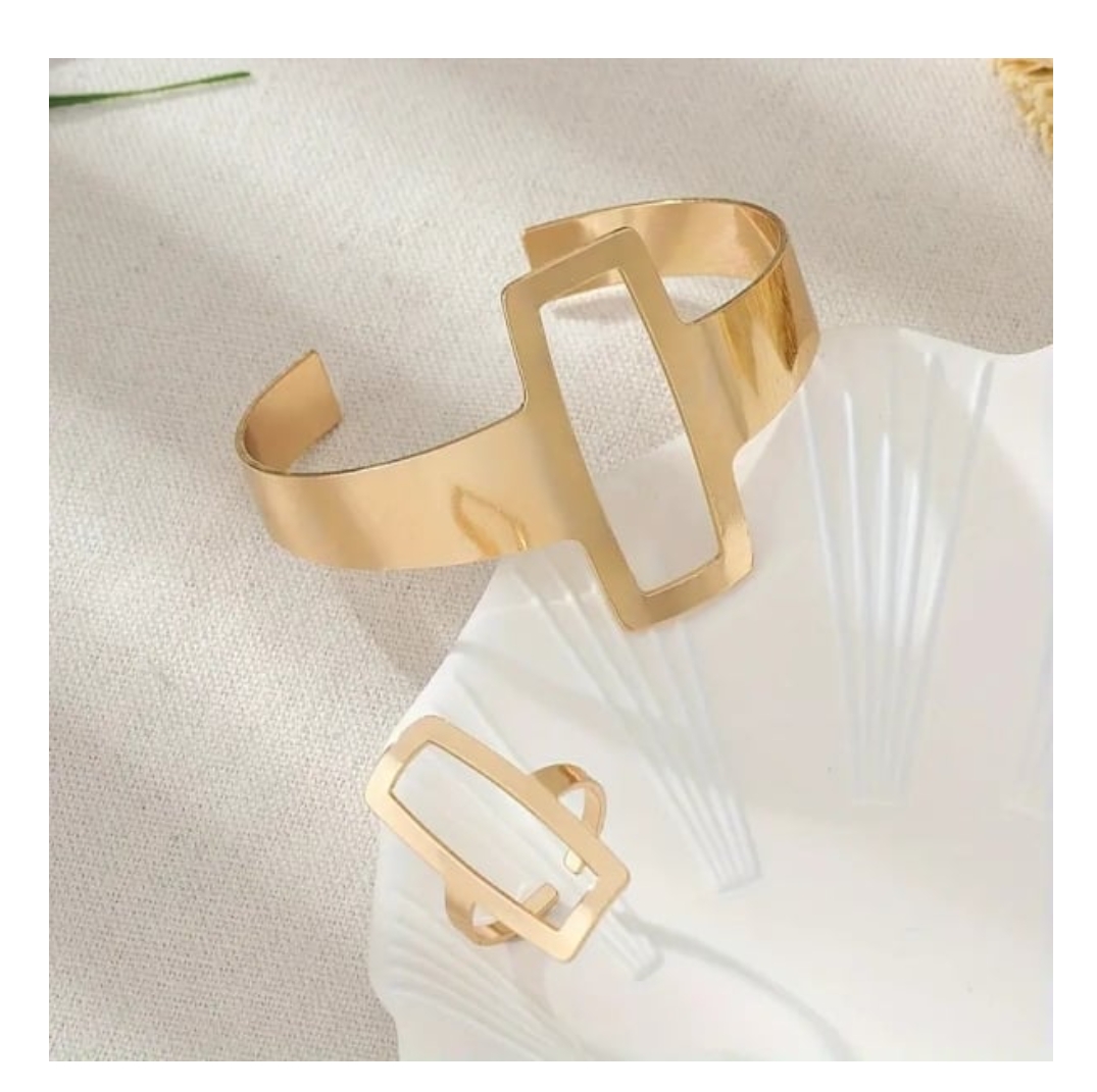 Open Bracelet Ring set