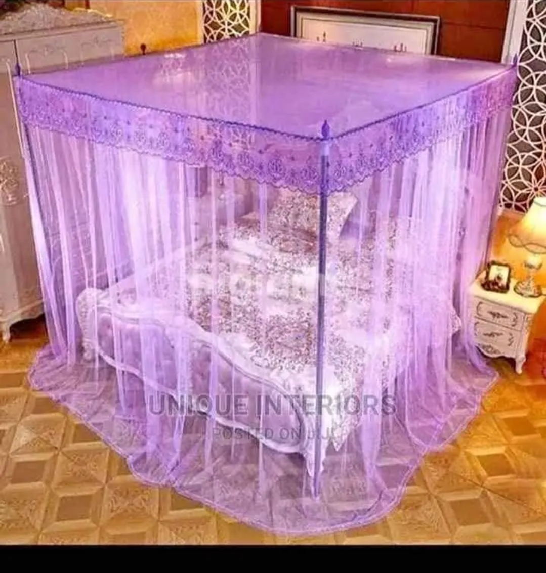 4 Stand lace design mosquito net