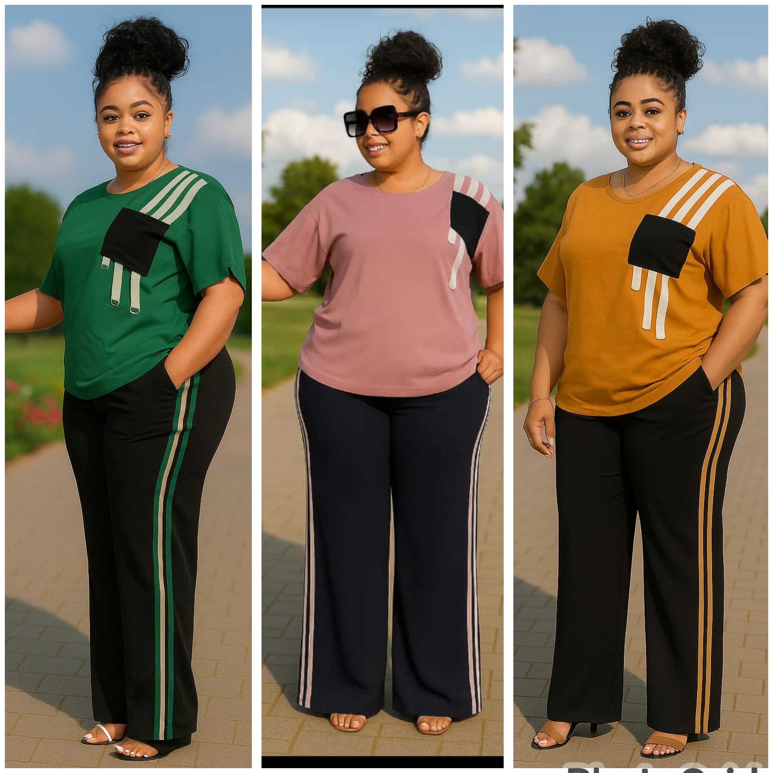 Shiffon pants and top
