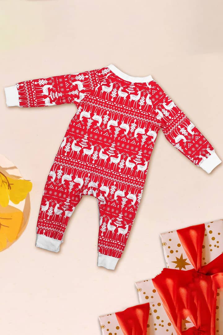 Baby Christmas Zippy Red Pajamas 