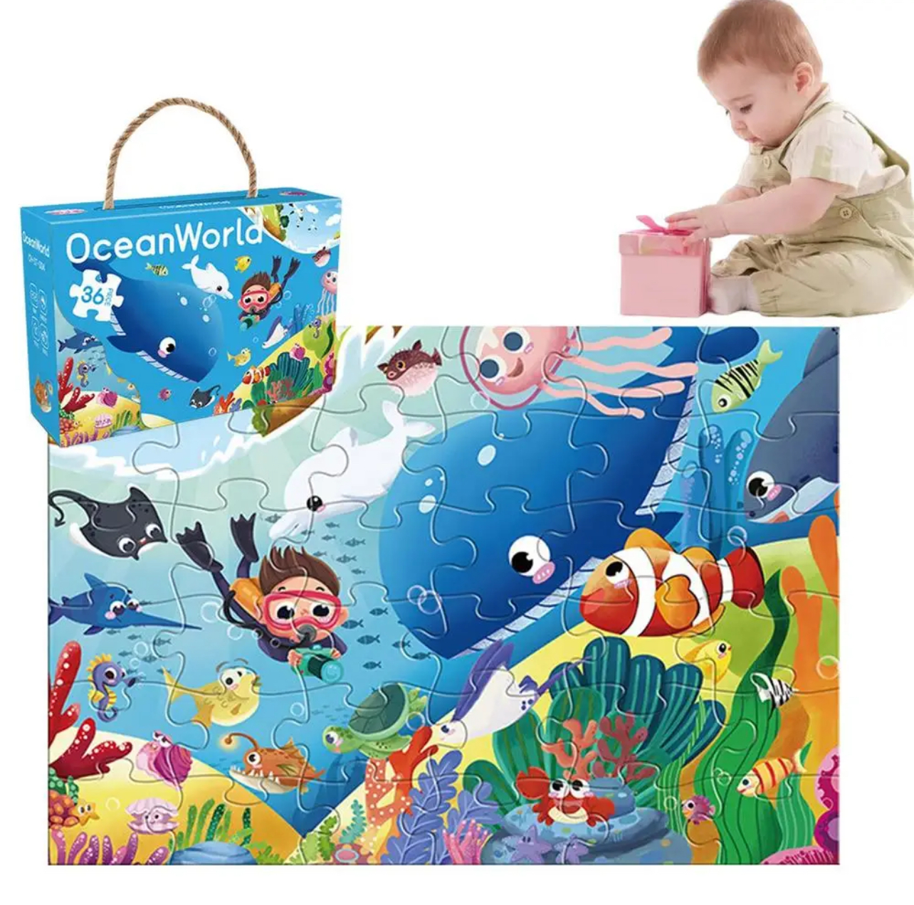36 Piece OceanWorld kids Puzzle.