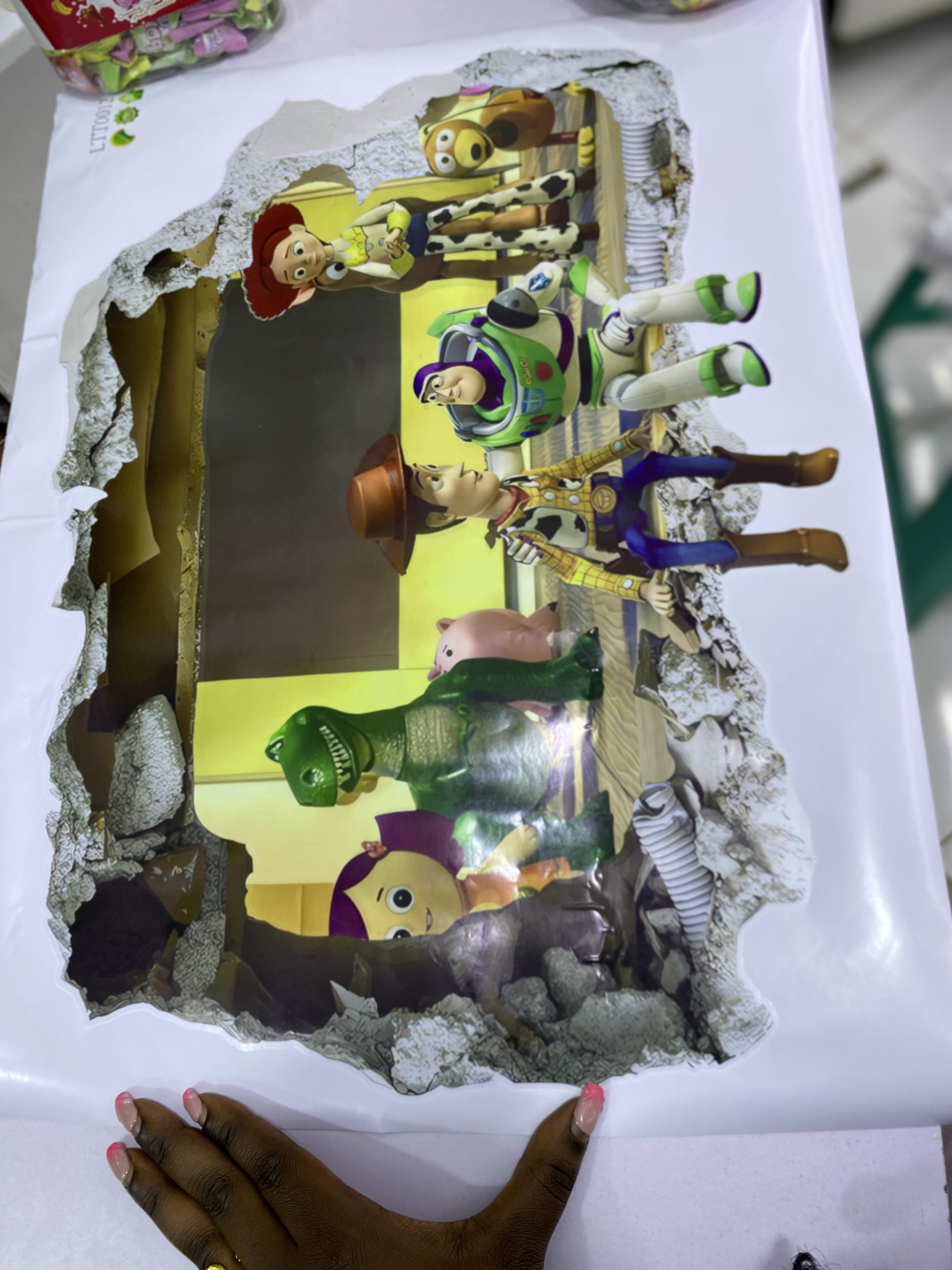 Toy Story Themed 3D Wallpaper Sticker