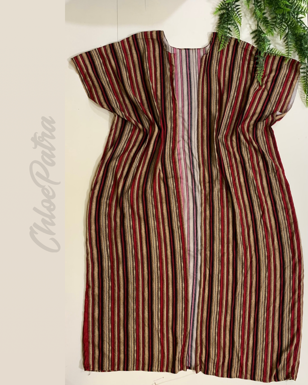 Red Striped Kimono