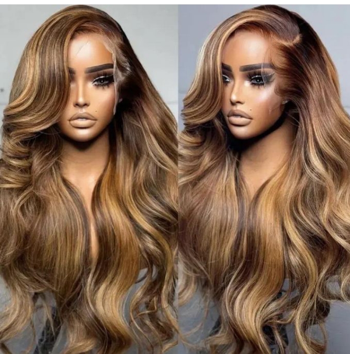 American ladies gradient color wig 