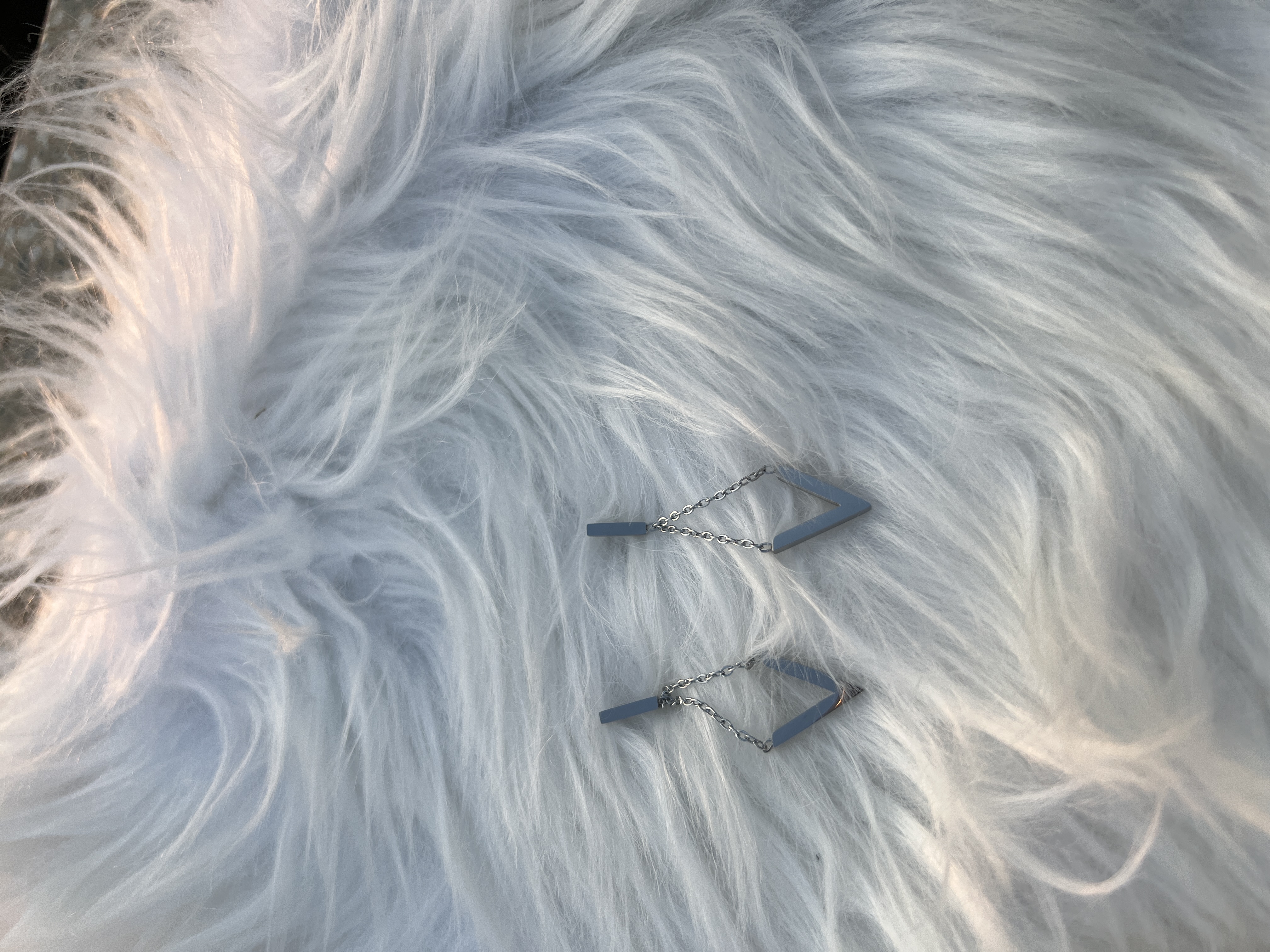 Silver drop earrings 