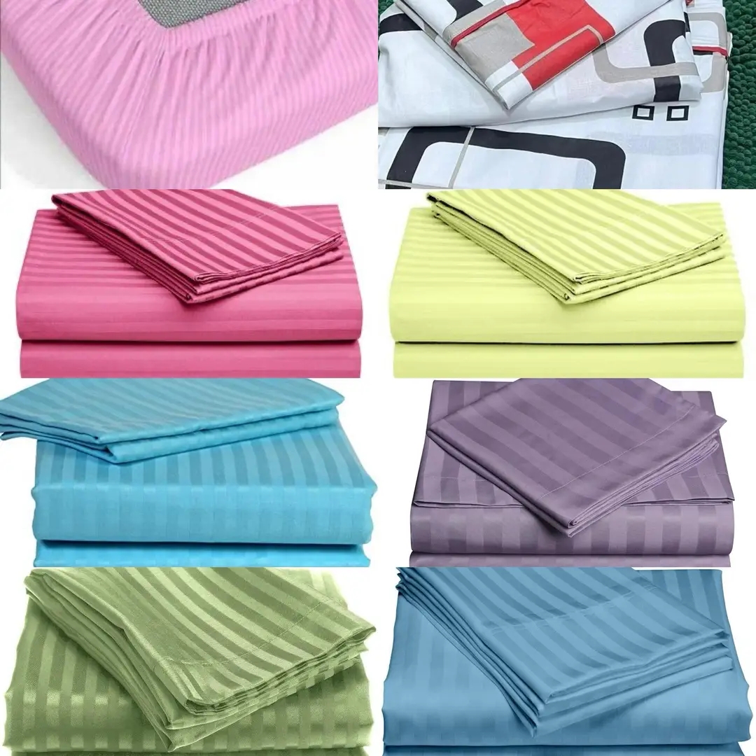 striped fitted  bedsheets