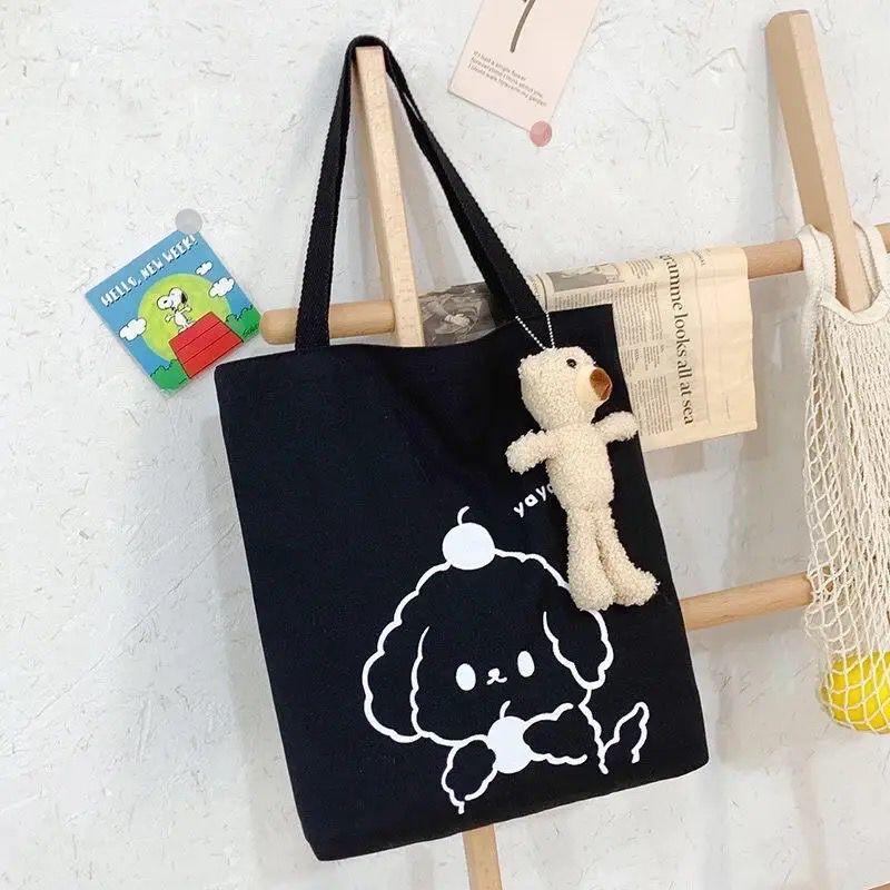 Canvas Cartoon Tote  Bag