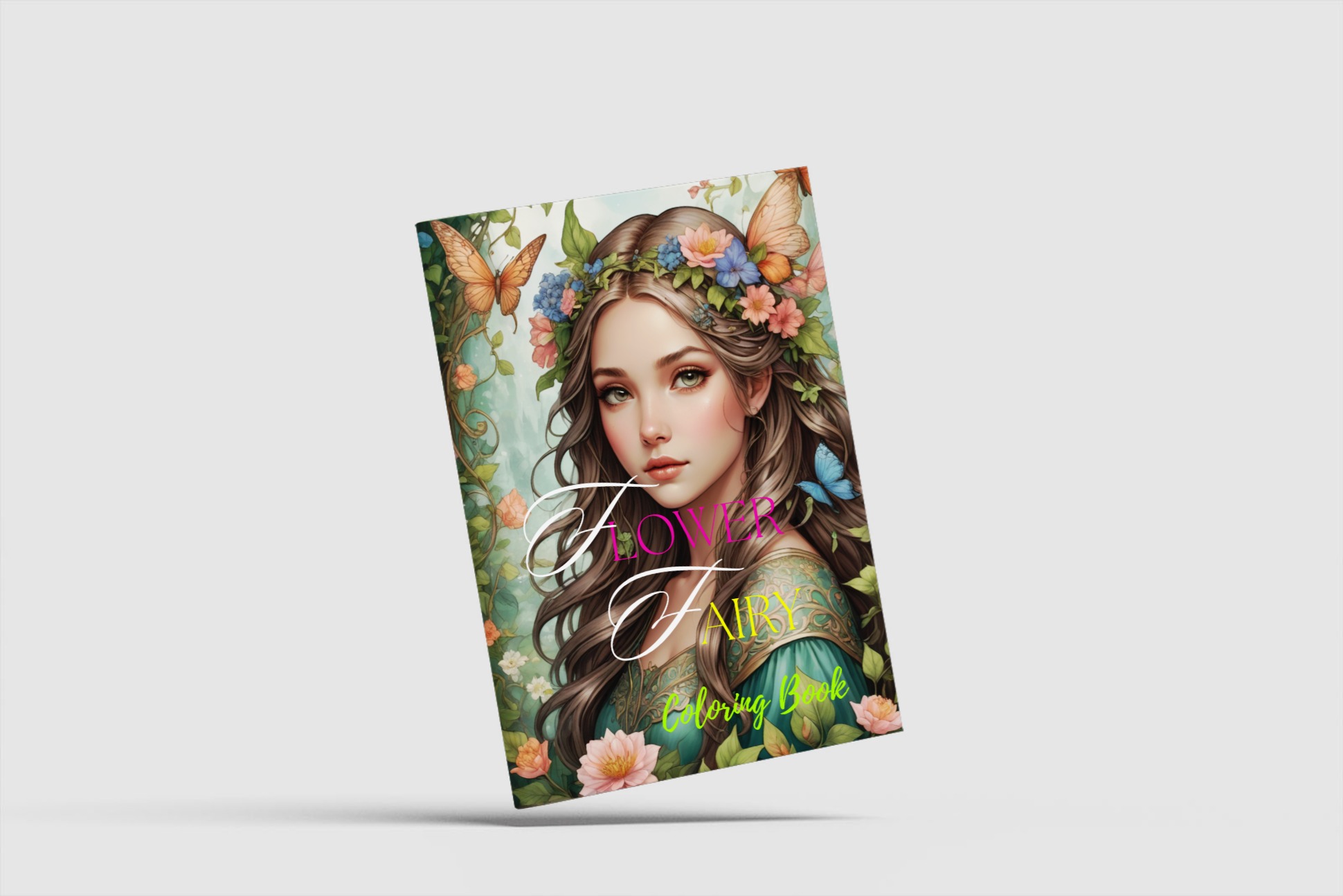 Flower Fairy Coloring Book for Teens and Adults