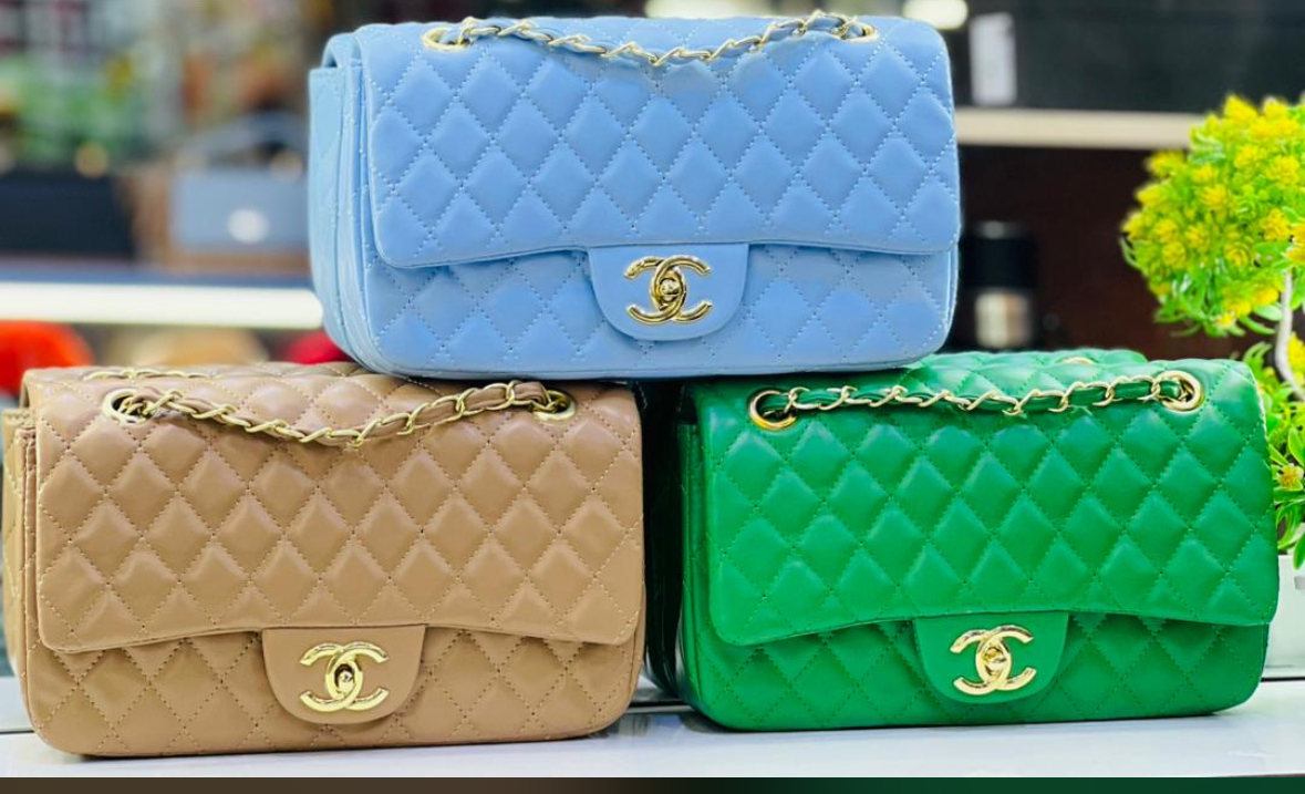 channel Classic Double Flap Small Blue Caviar Light Gold hand bag