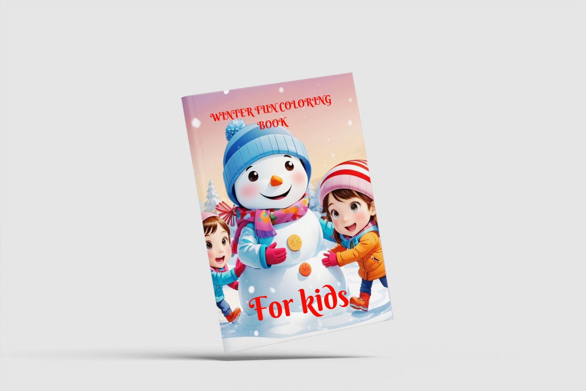 Winter Fun Coloring Book For Kids 