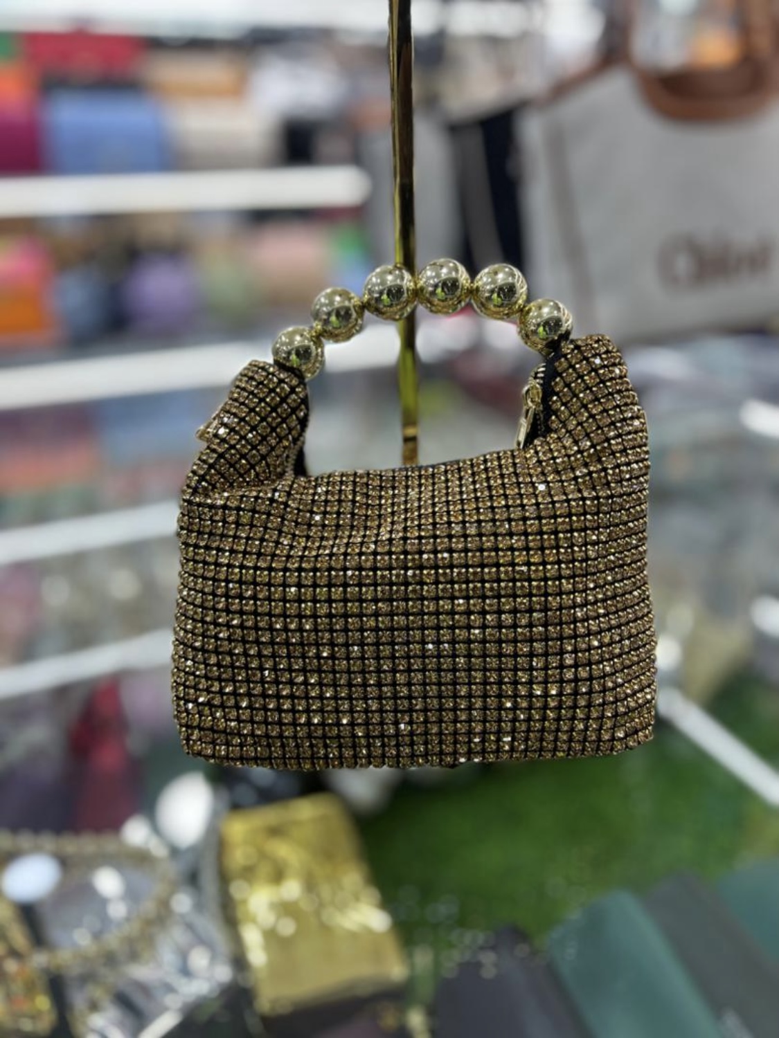 GLITTERING PARTY HAND BAG