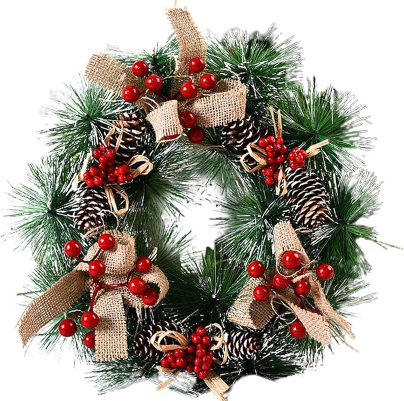 Artificial Christmas Pine Wreath 