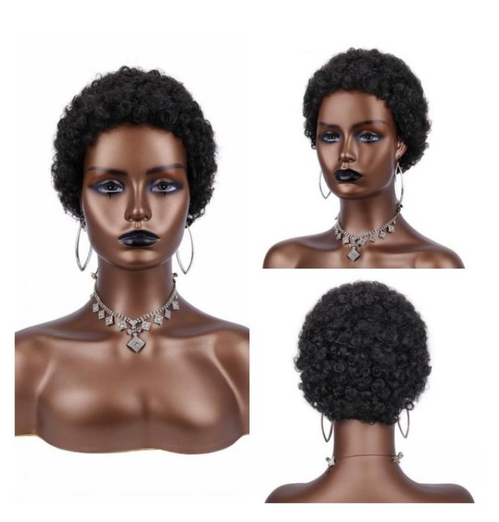 short afro human hair pixie 