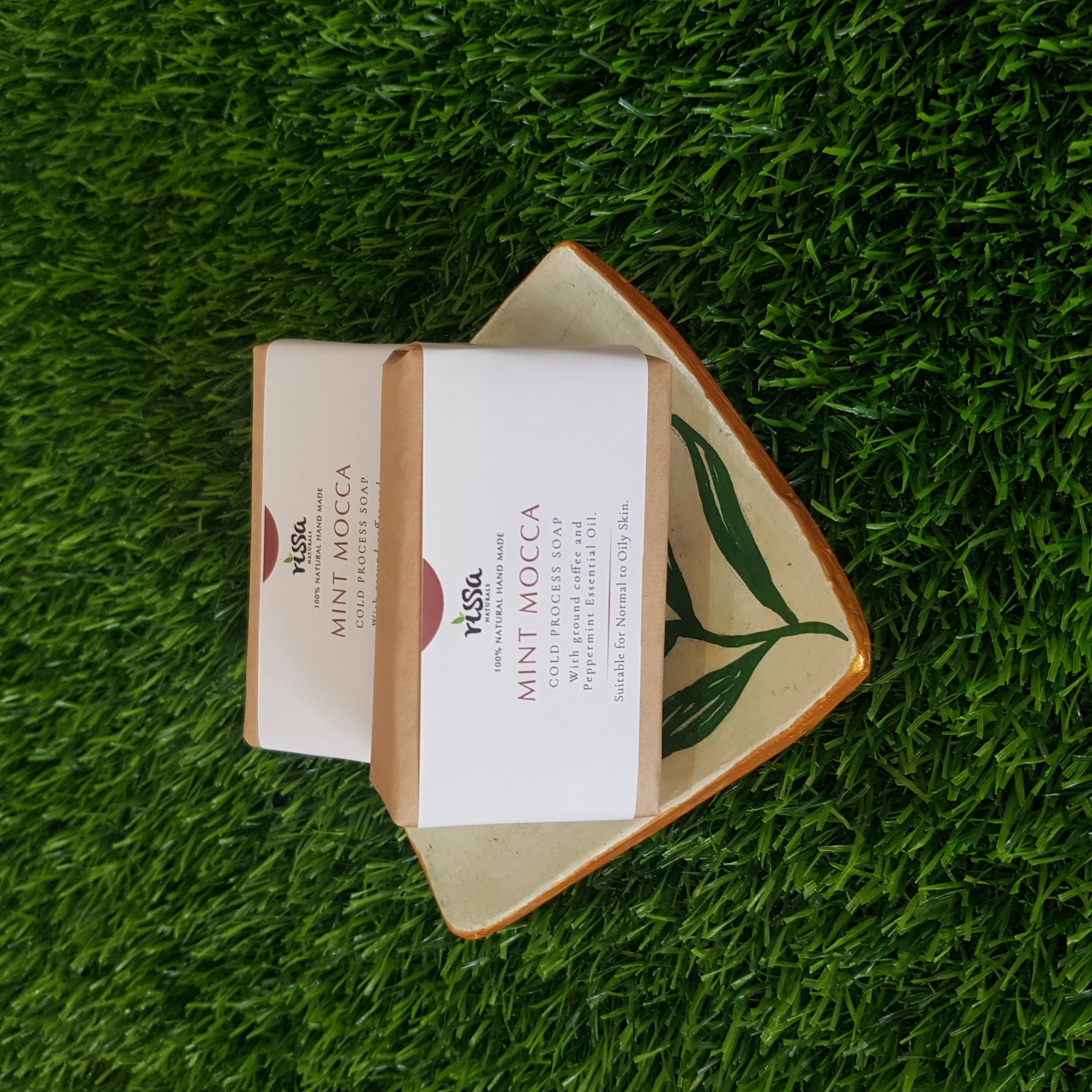 Rissa Naturals Mint Mocca Cold process Soap 
