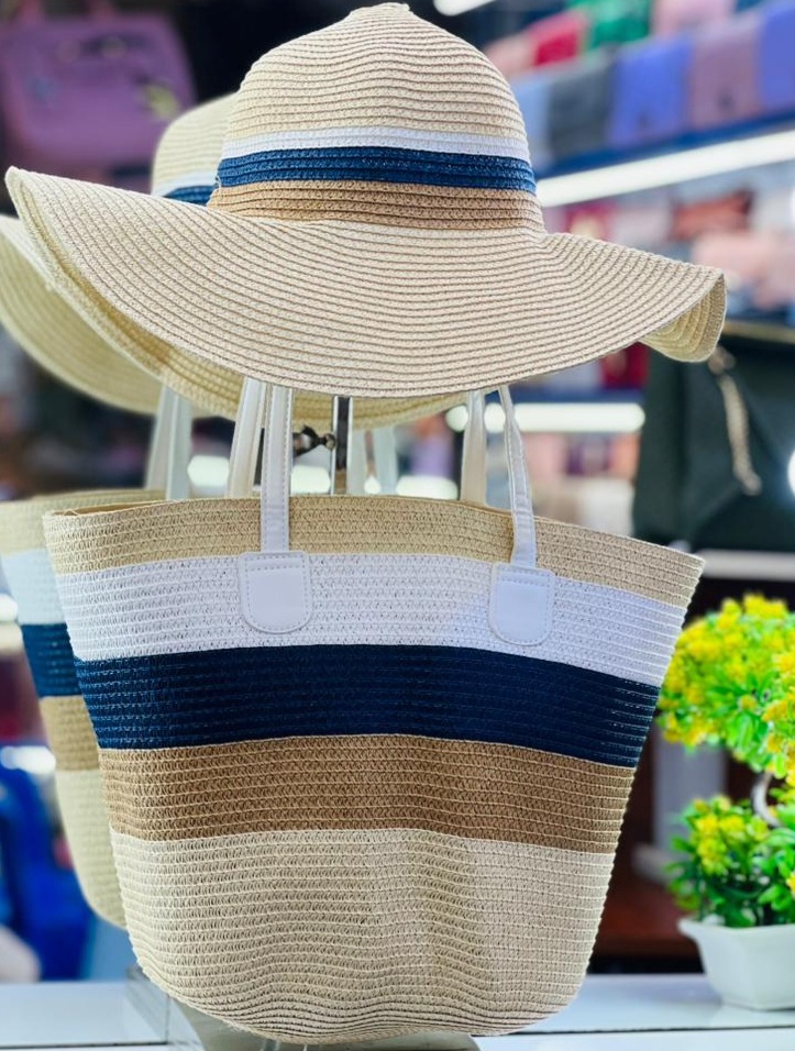 beach ⛱️ cap and bag suitable for ☀️ 