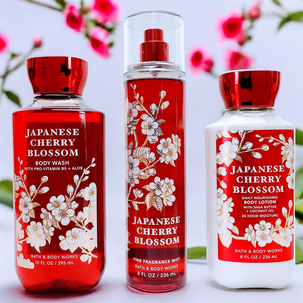 Bath & Body works Japanese Cherry Blassom Set