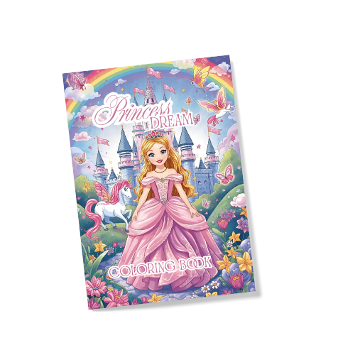 Princess Dreams Coloring Book for Girls