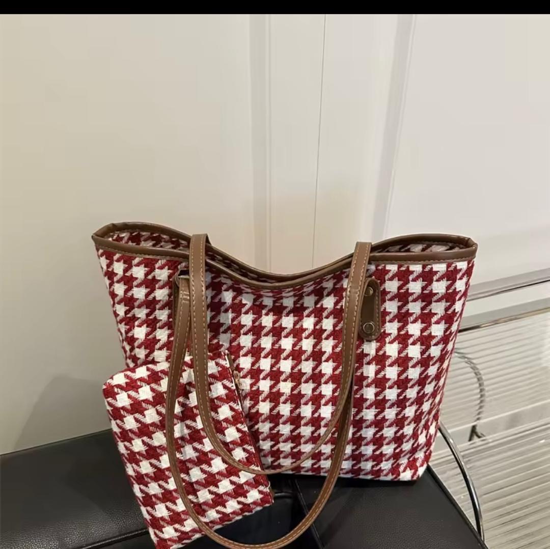 two in one checked bag
