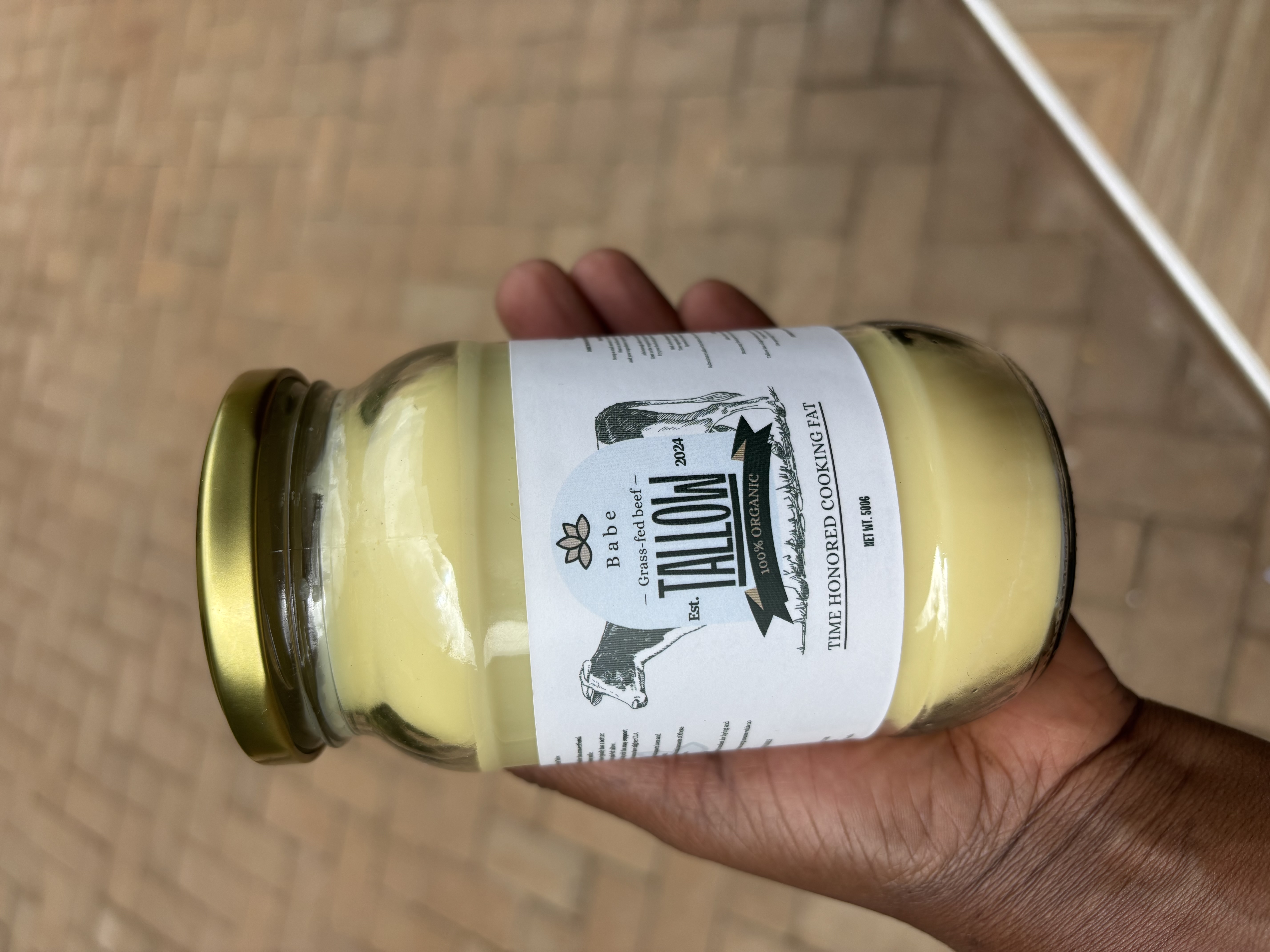 BEEF TALLOW COOKING FAT ( 100% grass fed beef tallow ) 