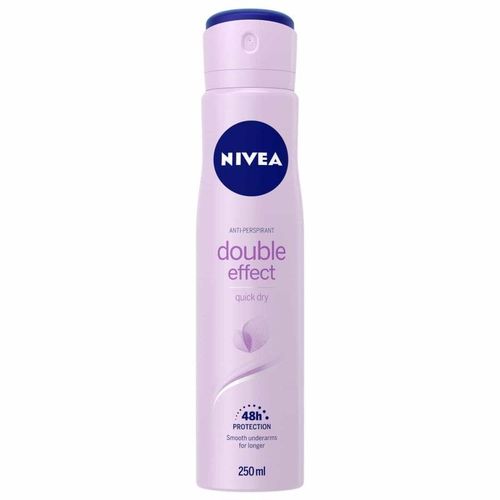 NIVEA Women's Double Effect, Anti-Perspirant Deodorant Spray.