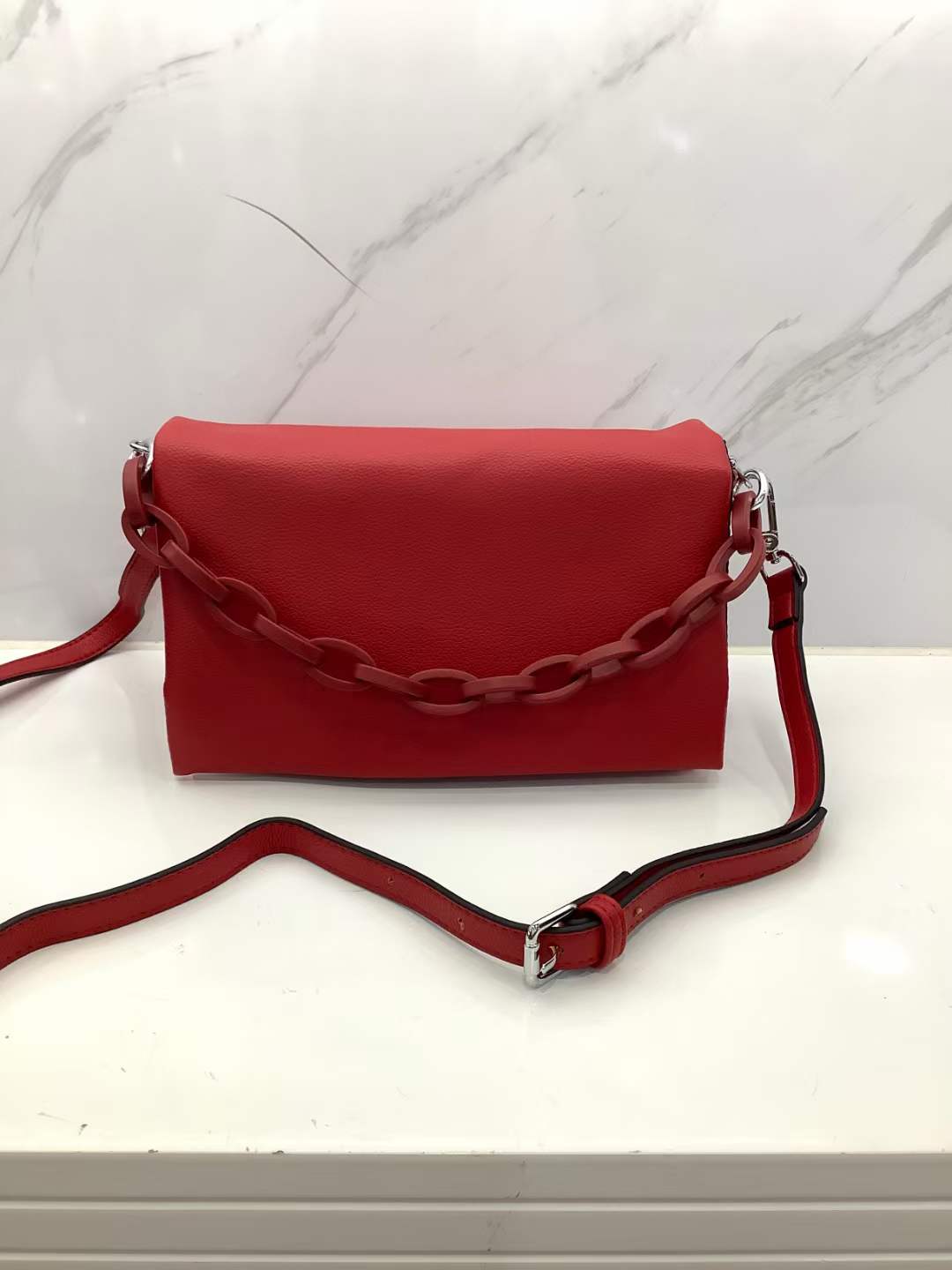 Genuine Leather Korean Style Simple and Elegant Women's Handbag