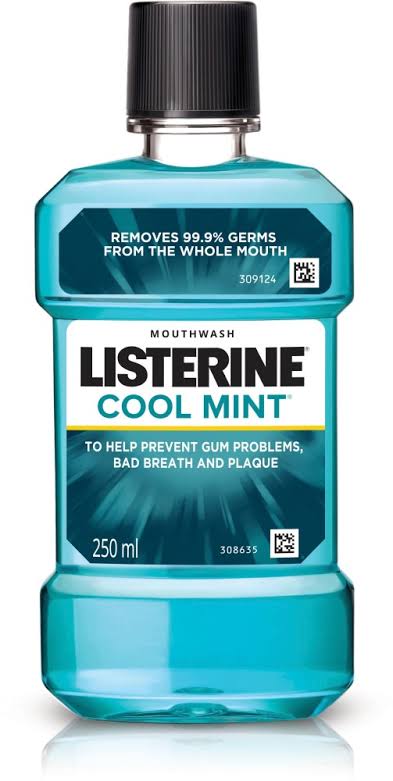 Listerine cool mint antiseptic mouth wash