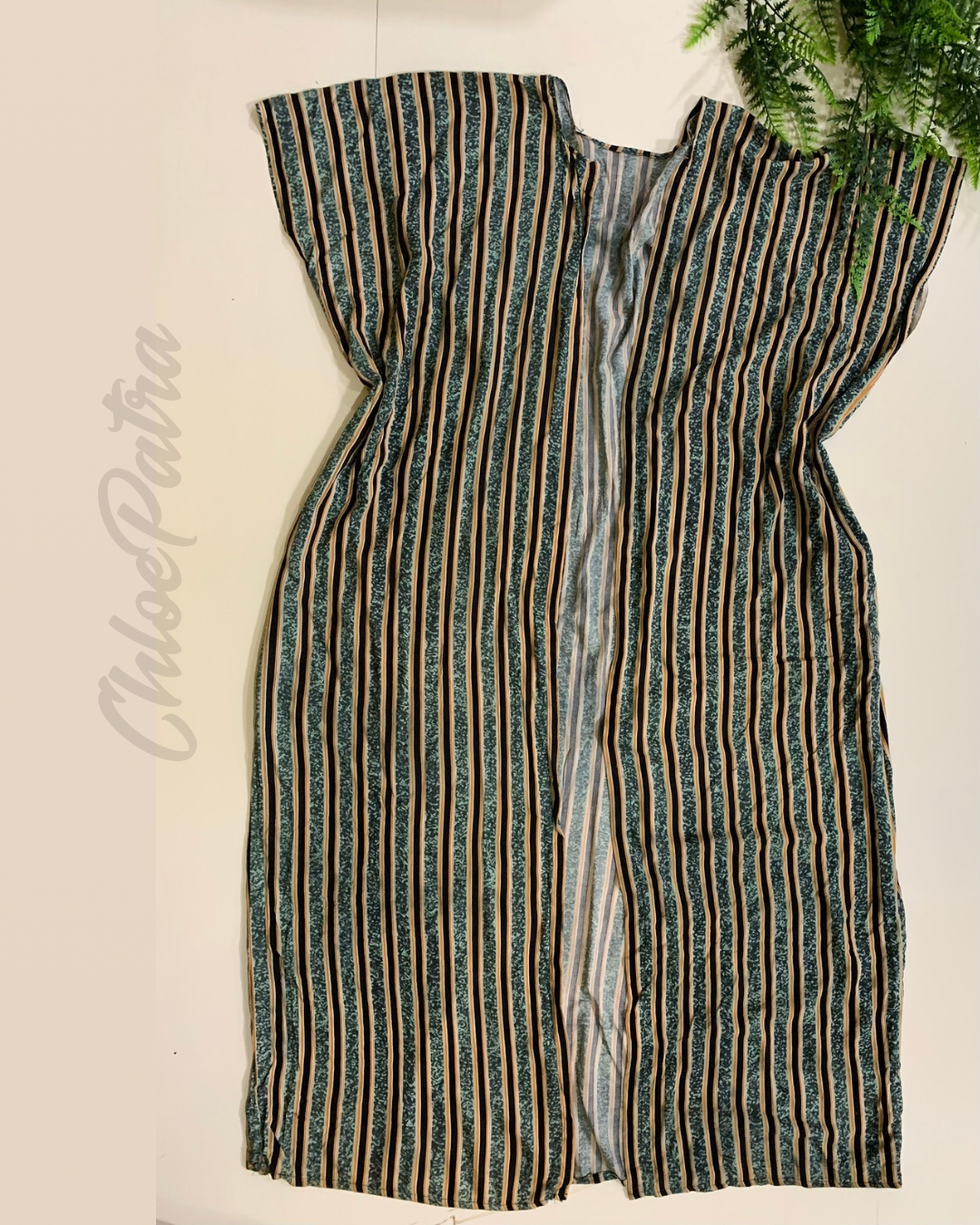 Blue striped Kimono
