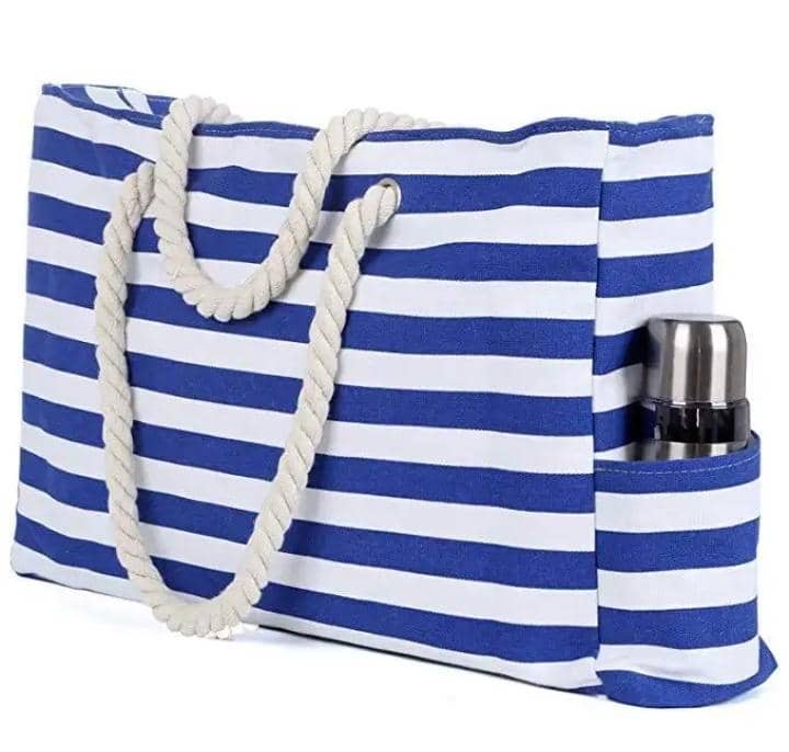 Striped Travel Bag 