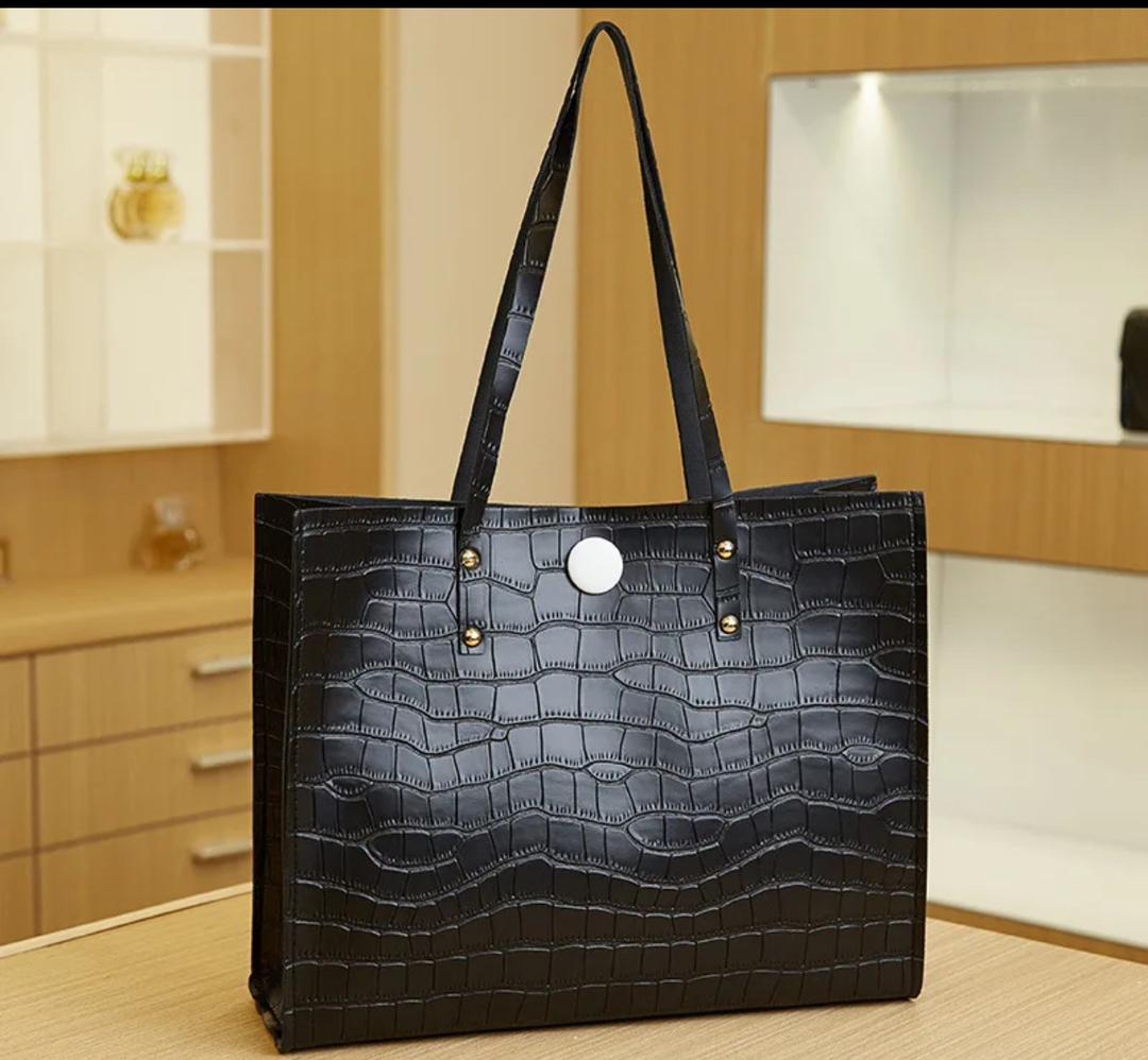 New Crocodile line Shoulder Tote Bag 
