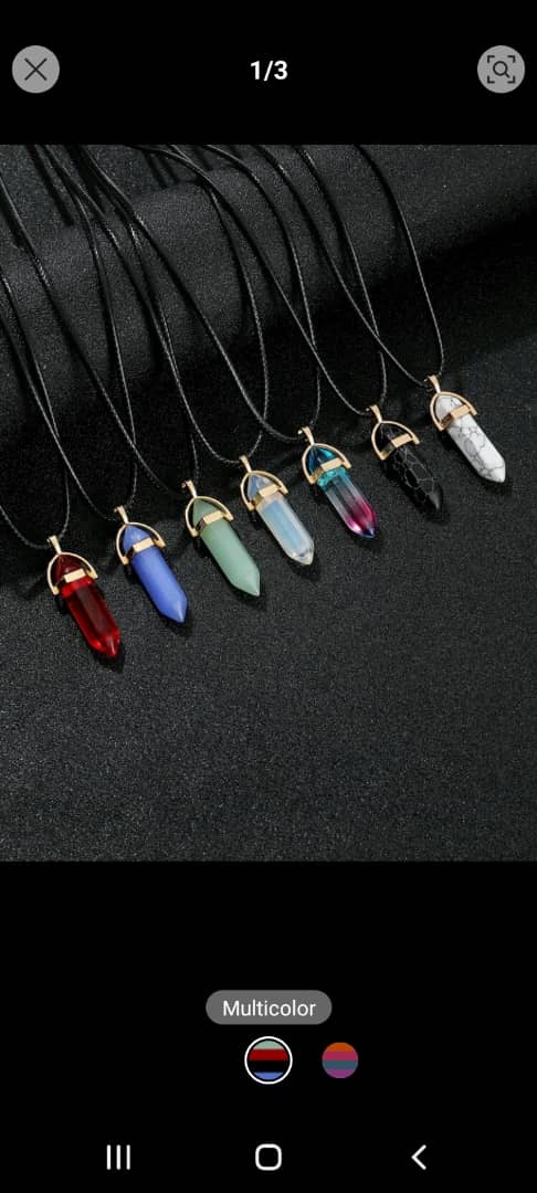 crystal necklace 