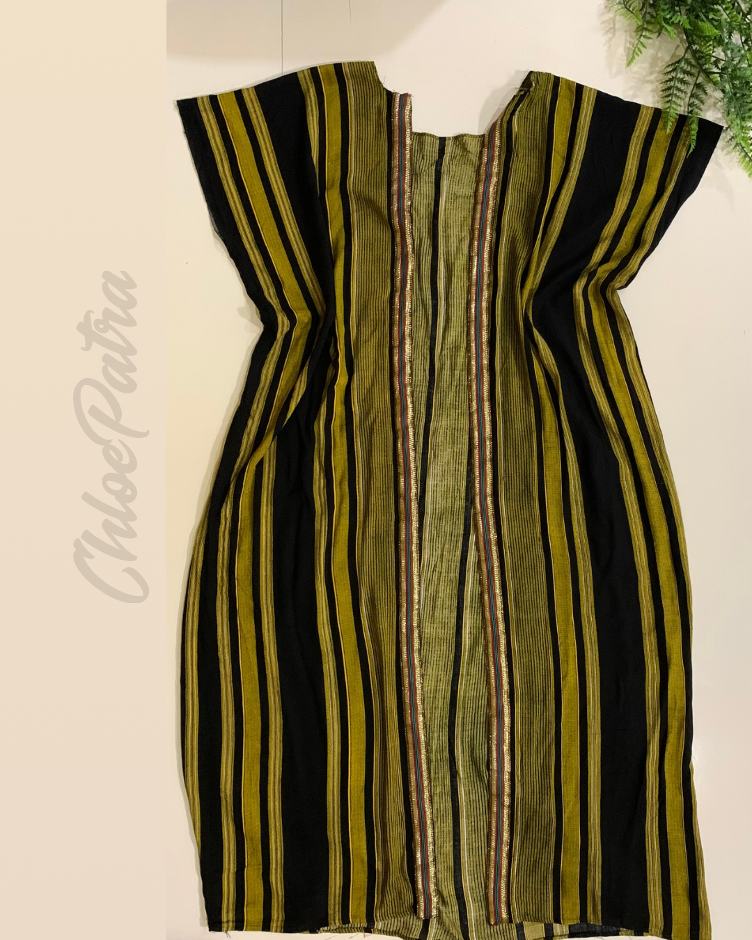 Black + Green Kimono