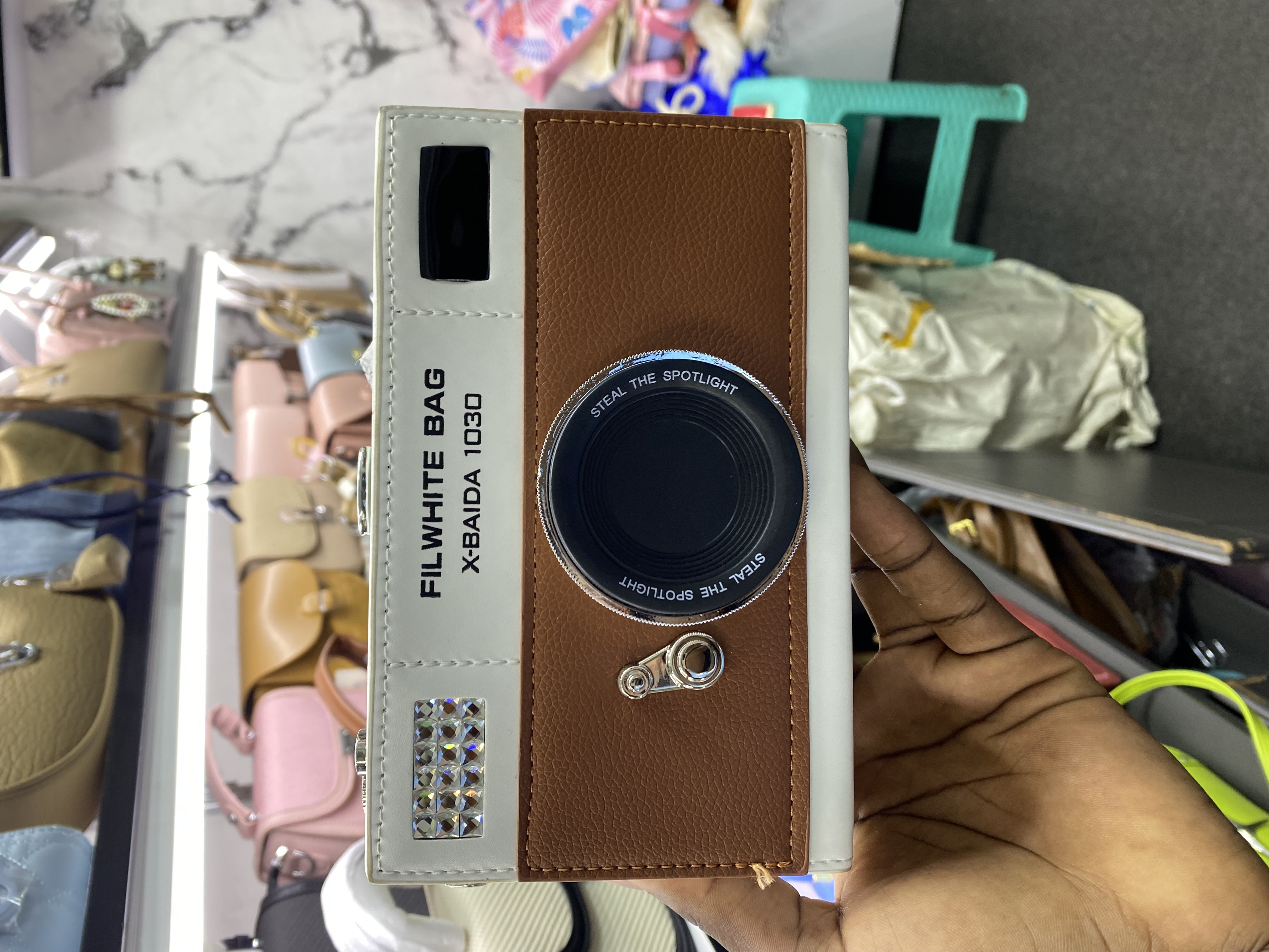 CAMERA INSPIRED SHOULDER BAGS 