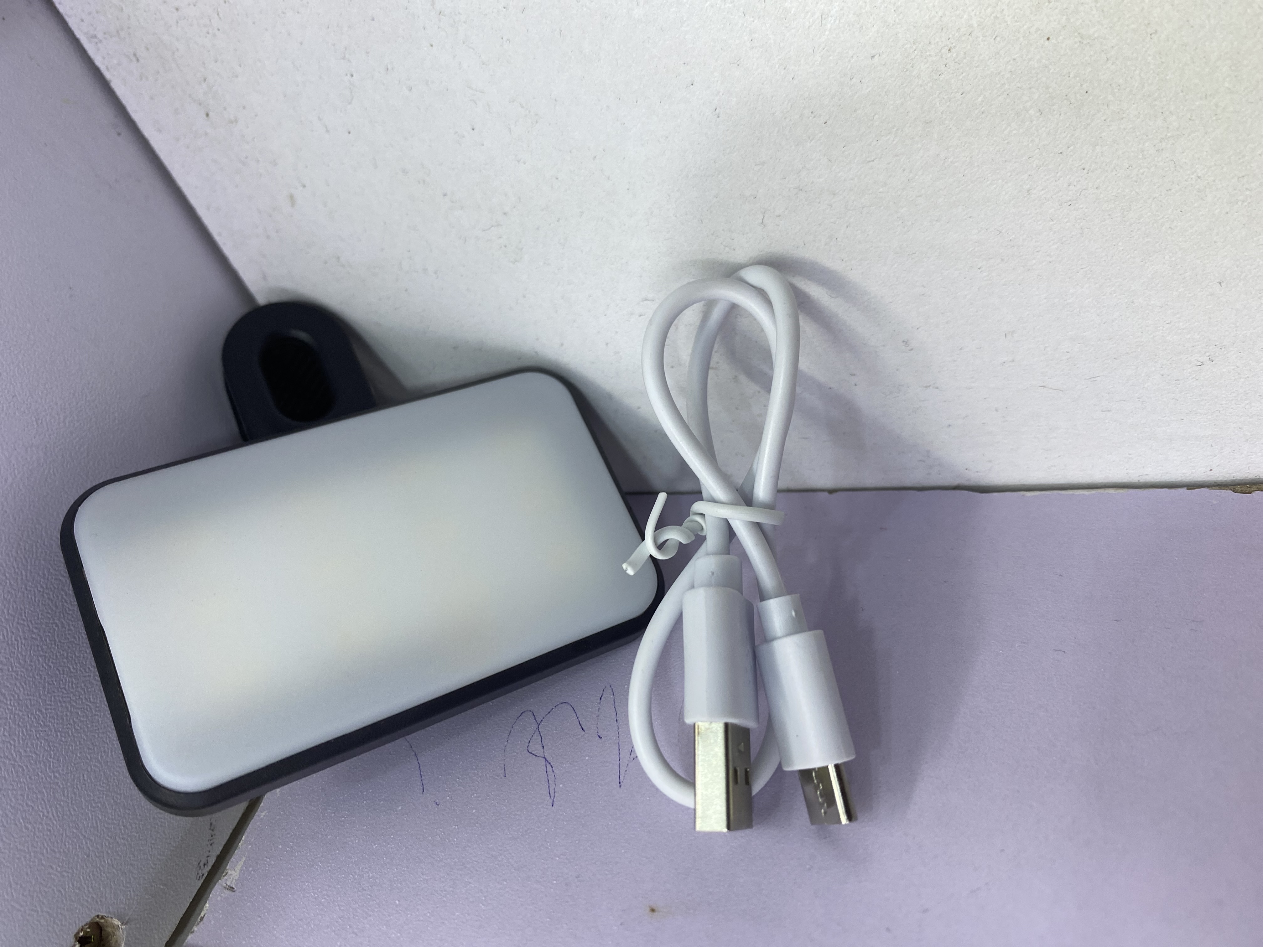 LED Cube Portable Light with Charging Cable