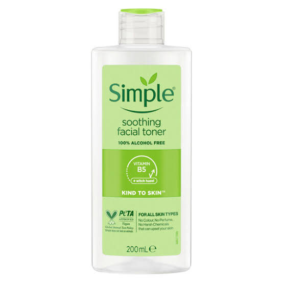 Simple soothing facial toner 