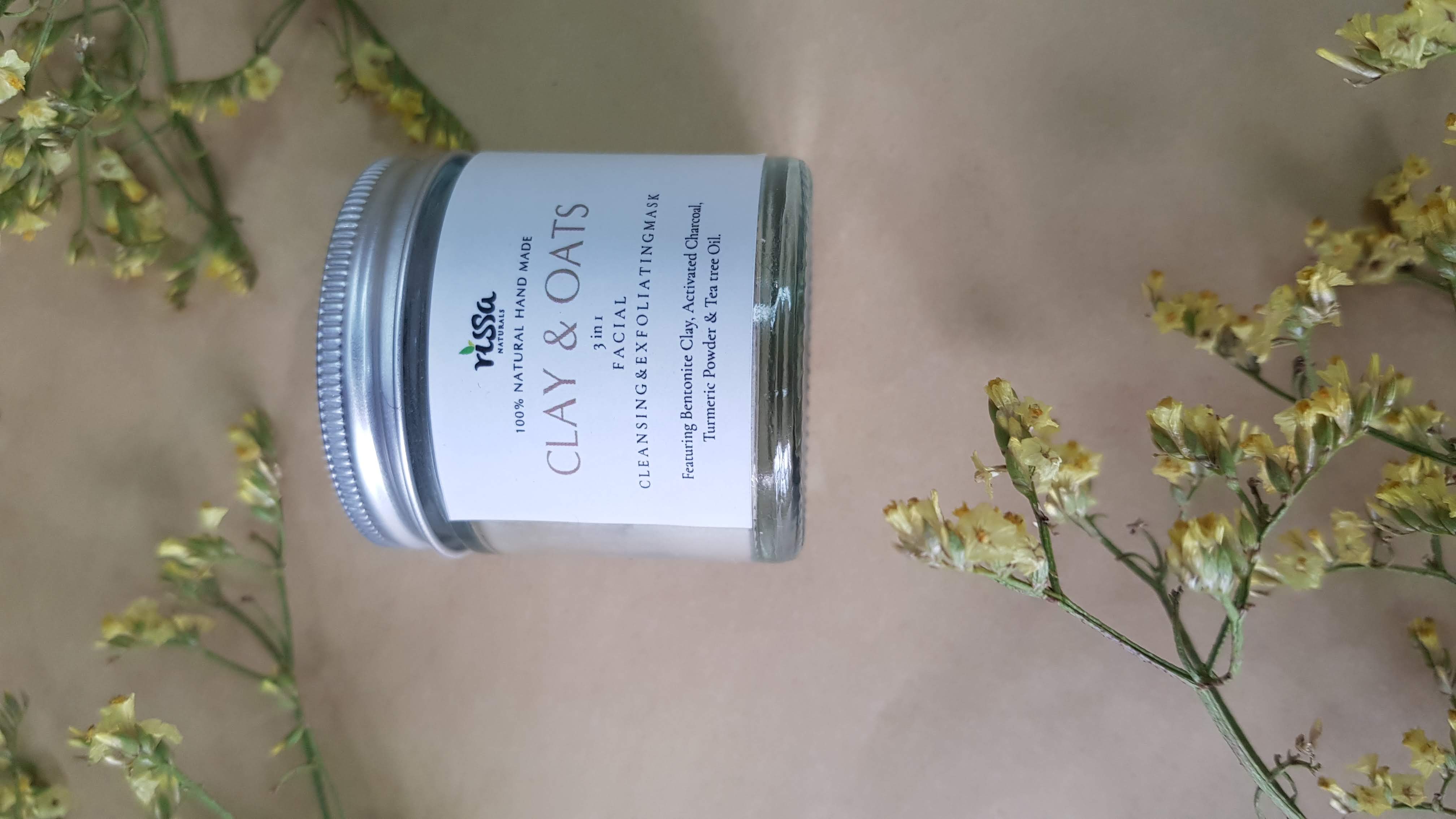 Rissa Naturals Clay &Oats Face Mask 25g