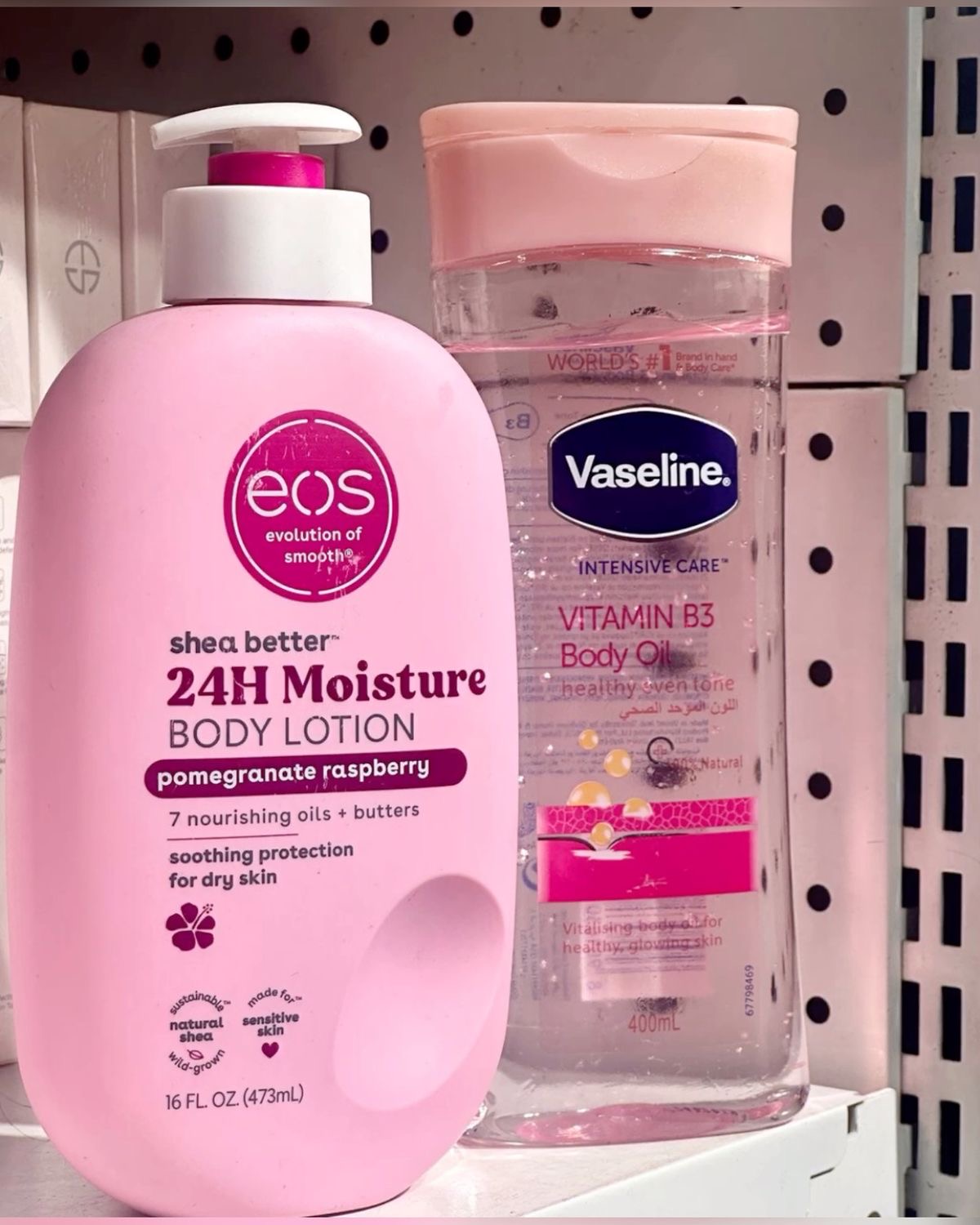 Eos lotion and oil 