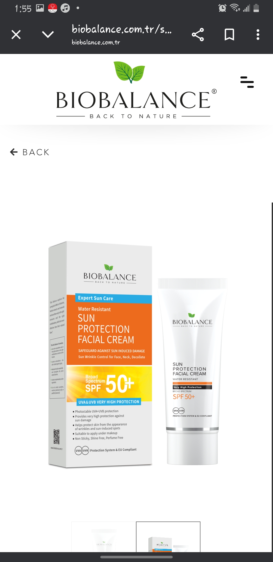 SUNSCREEN SPF 50+