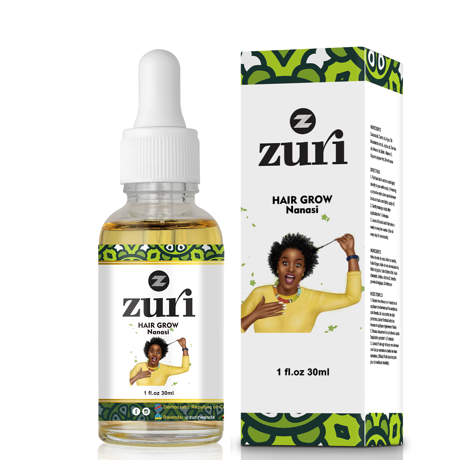 Zuri Hair Grow Nanasi 30ml