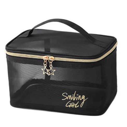 Storage Zipper Mesh Case _Cosmetic Makeup Organiser