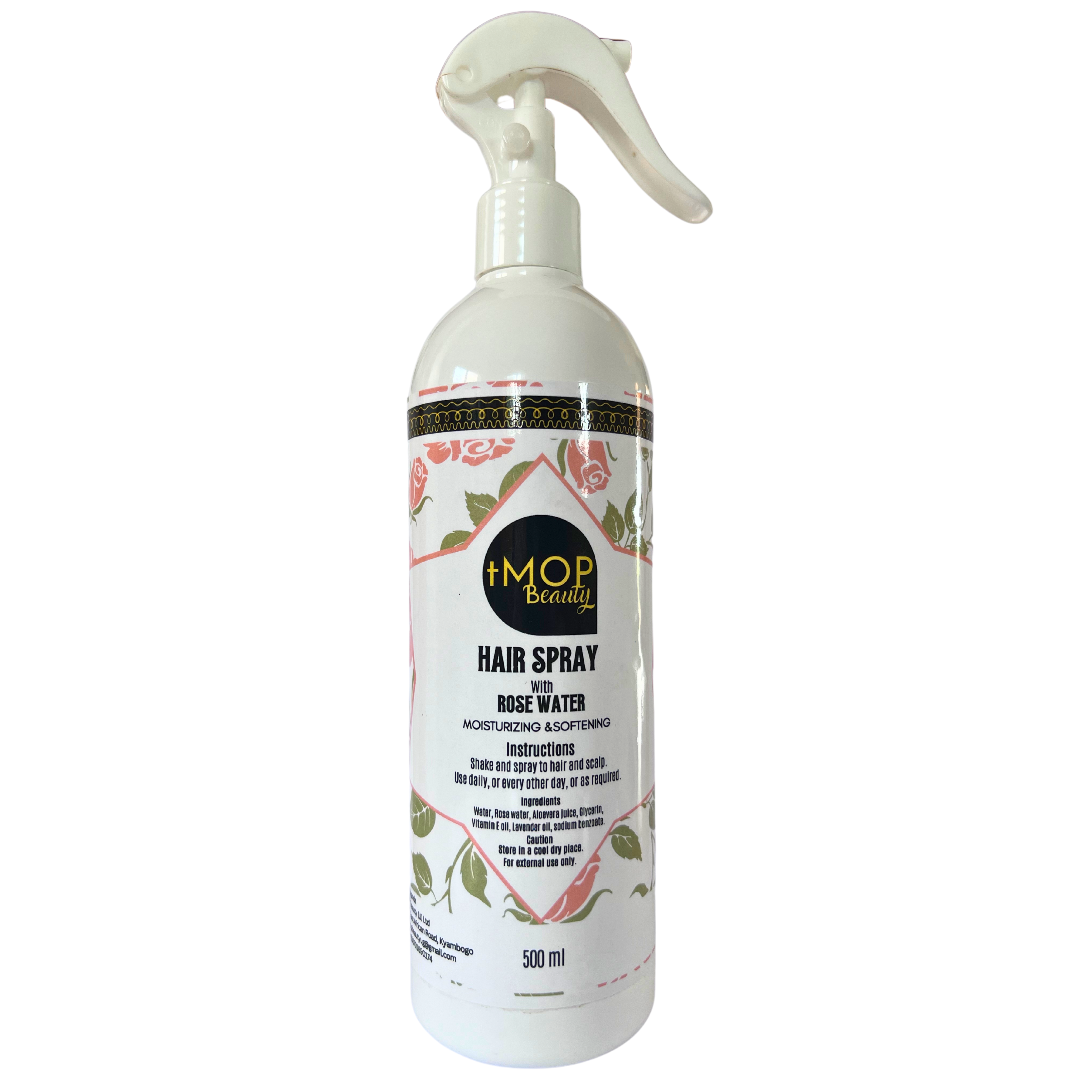 tMop Hair spray with Rose water 500ml 